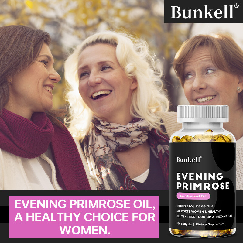 Evening Primrose Oil 1300 mg with GLA 30/60/120 Softgel Oil Supplement