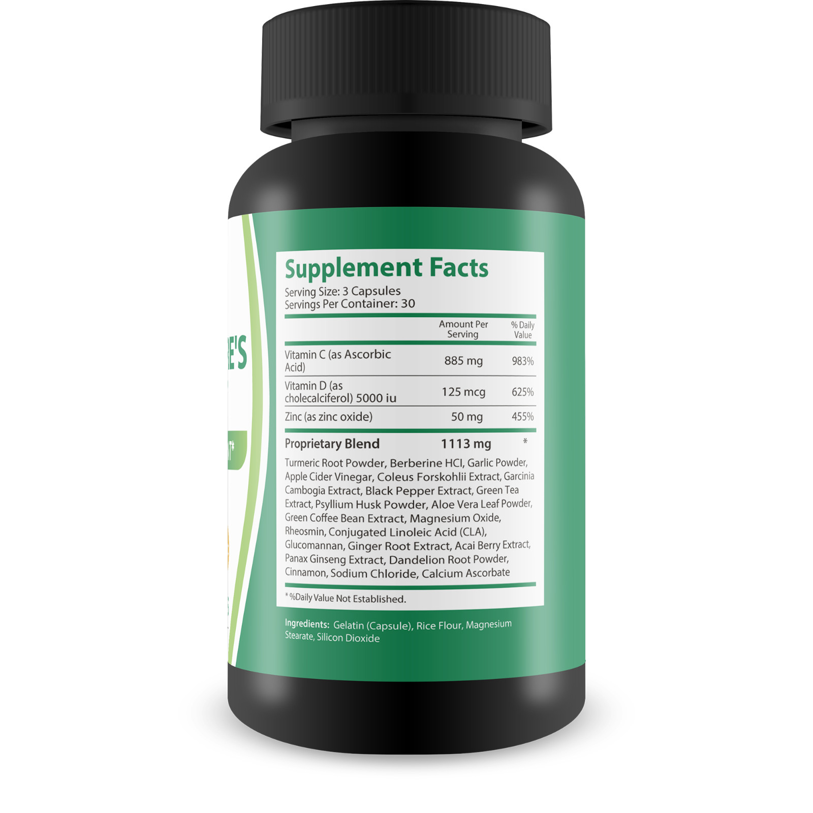 Pro Natures Leaf CDZ & Turmeric Supplement – Turmeric Pills & CDZ Vitamins