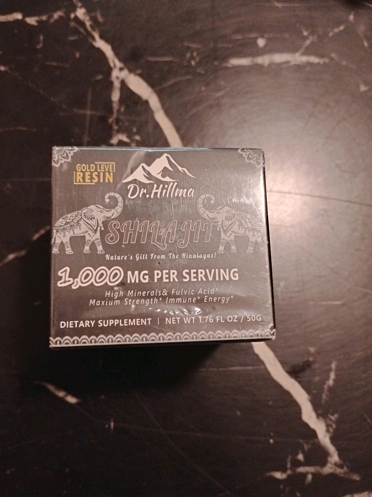 Dr. Hillma SHILAJIT 1000 MG Per Serving DIETARY SUPPLEMENT 50 Grams 11/26