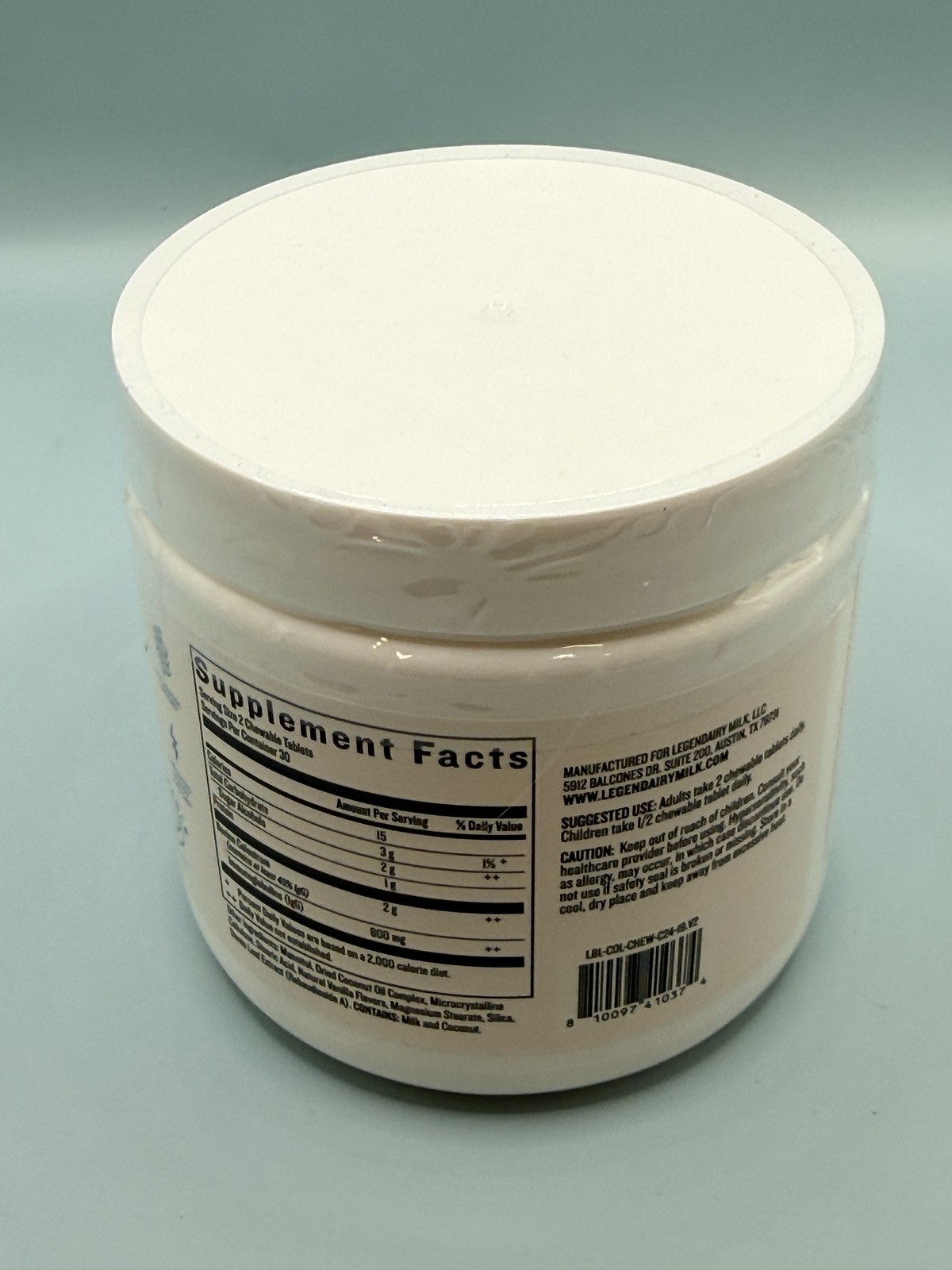 Legendary Milk Colostrum Vanilla Chewable Tablets 60 Count Immune Digestive Supp