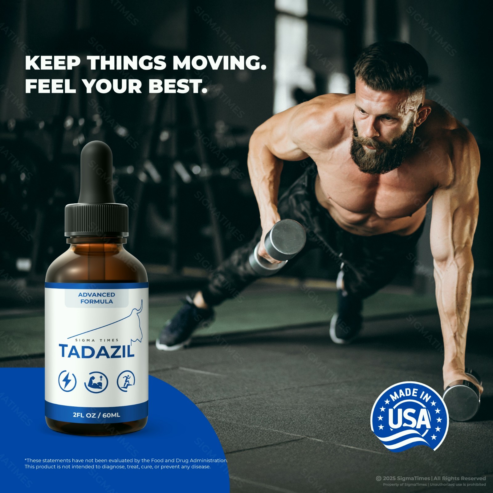 Tadazil Drops for Men, All Natural Potent Formula For Male Health – 2 Pack