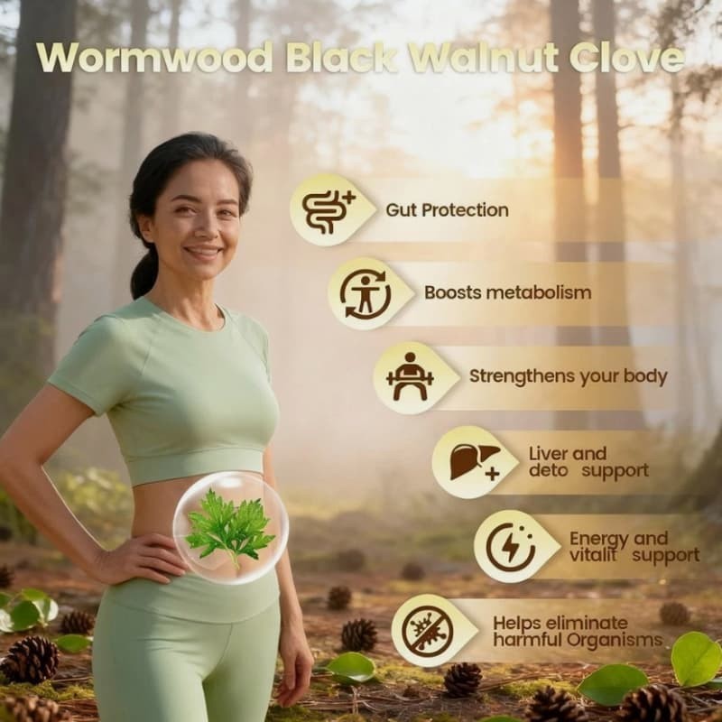 Softgels, Clove Cleanse, Detox, Intestinal Guard 6600mg Black Walnut Wormwood