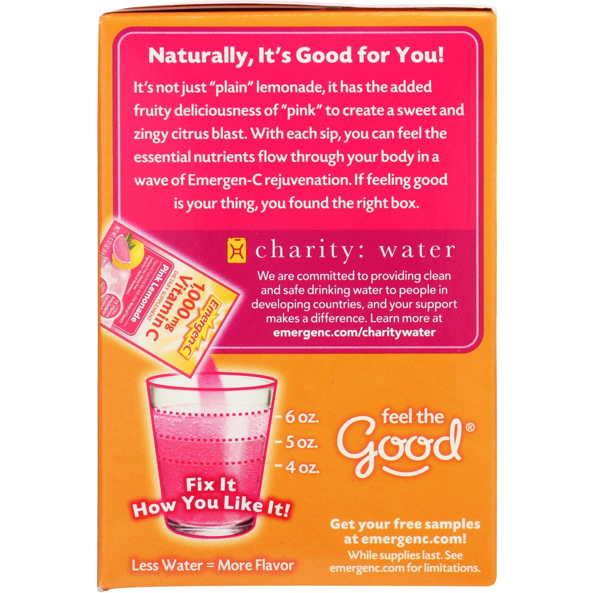 Emergen-C Pink Lemonade Vitamin C Fizzy Drink 30 Count Packets Ct 1 Pack