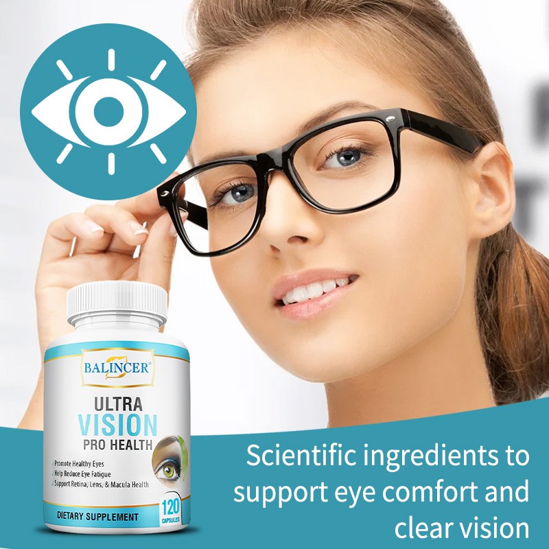 Vision Health Supplement Reduce Eye Fatigue 120 Capsules Retina Lens Health