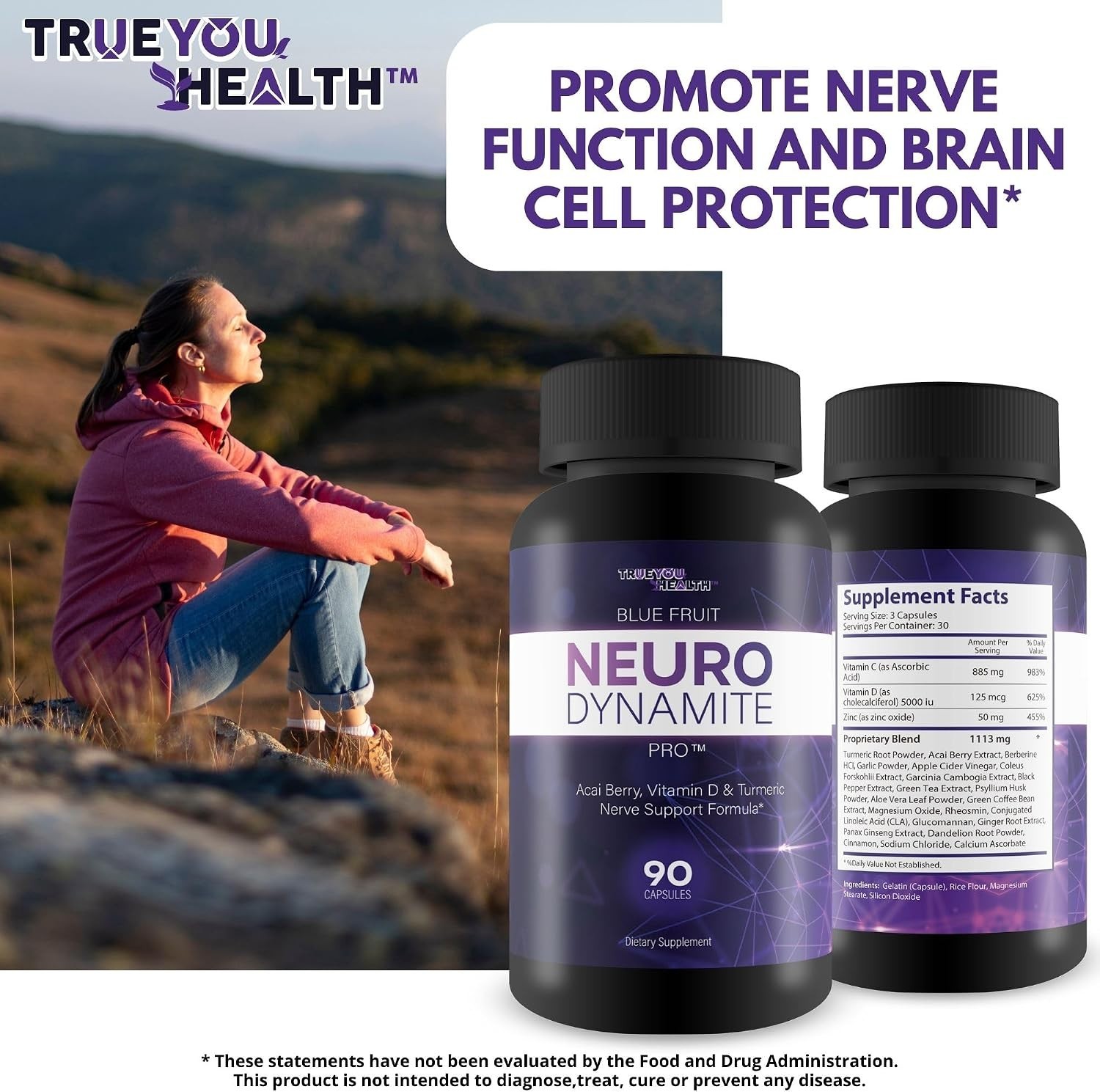 MEMORY BRAIN SUPPORT ACAI BERRY SUPPLEMENT, MENTAL FOCUS & ENERGY SUPPLEMENTS