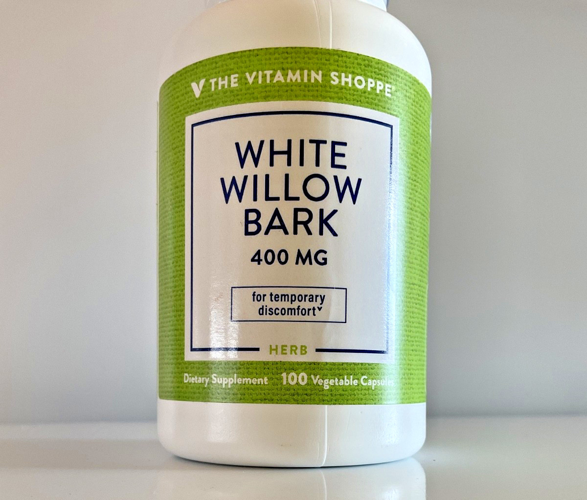 The Vitamin Shoppe White Willow Bark 400mg, 100 Capsules