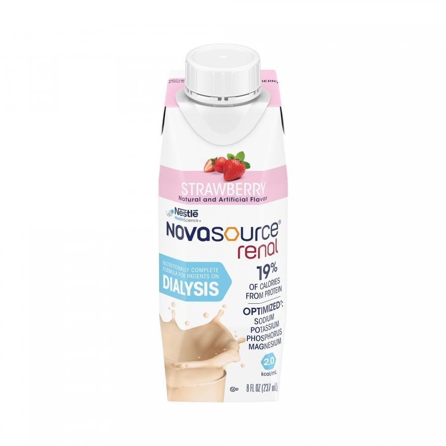 Novasource Renal, Stawberry, 8 Oz. Carton, Ready to Use, Adult, 1 Count