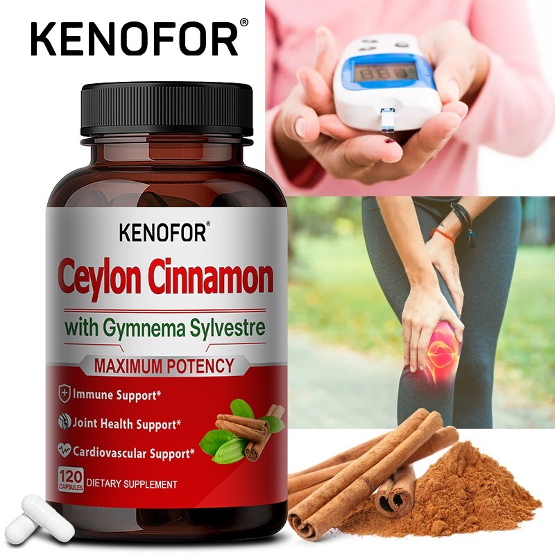 Ceylon cinnamon 3000 mg – lowers blood sugar, regulates fat, blood sugar 120Caps