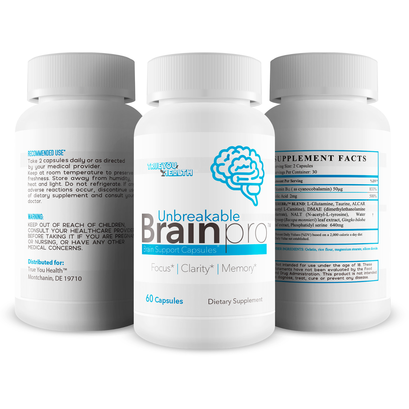 Unbreakable Brain Pro – Our Best Brain Support Supplement – Premium Brain Memory