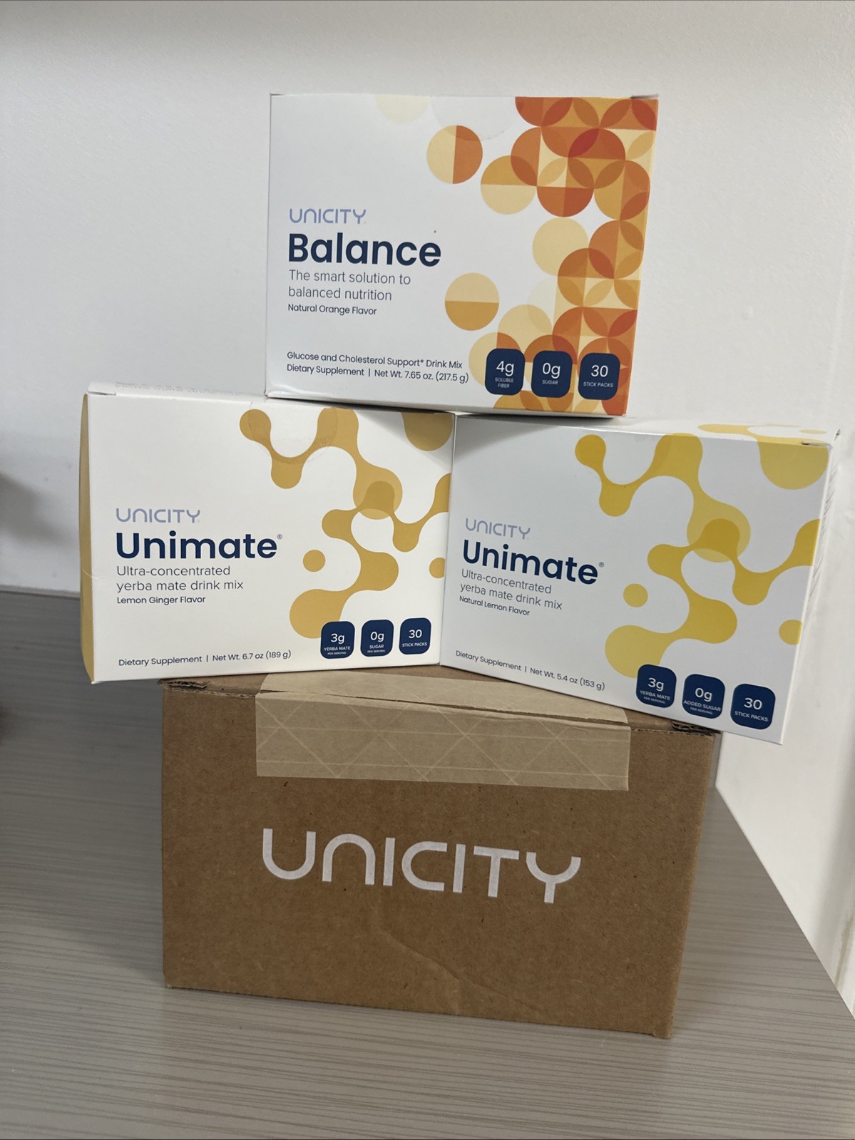 Unicity Feel Great BALANCE 30ct, LEMON 30ct & GINGER 30ct |FREE SHIPPING 02/2027