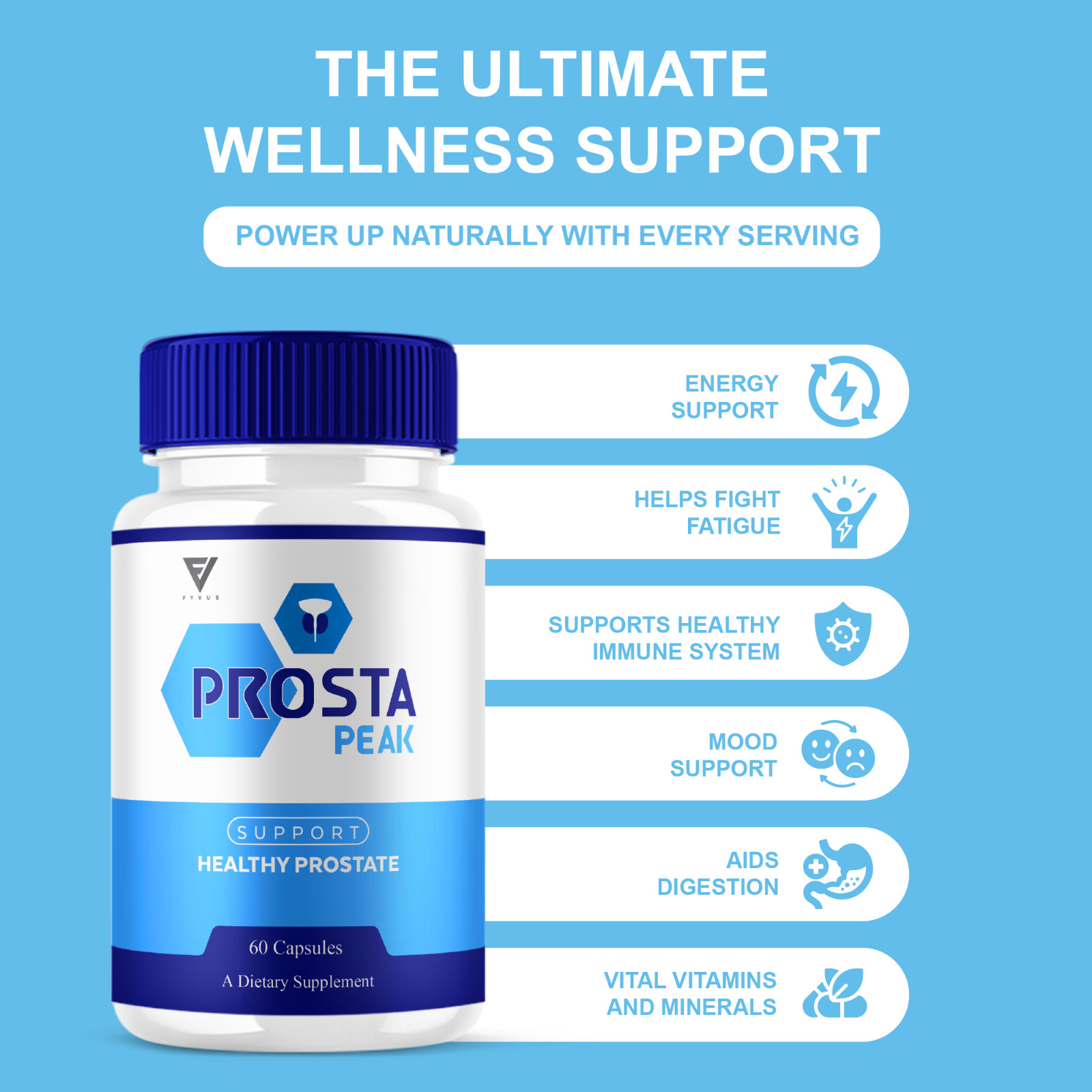 Prosta Peak Healthy Prostate , ProstaPeak Supports Comfort (60 Capsules)