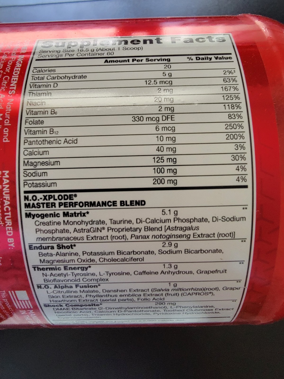 BSN N.O.XPLODE Pre-Workout 2.45lb, 60 Servings, Blue Raz BB 2/19/28