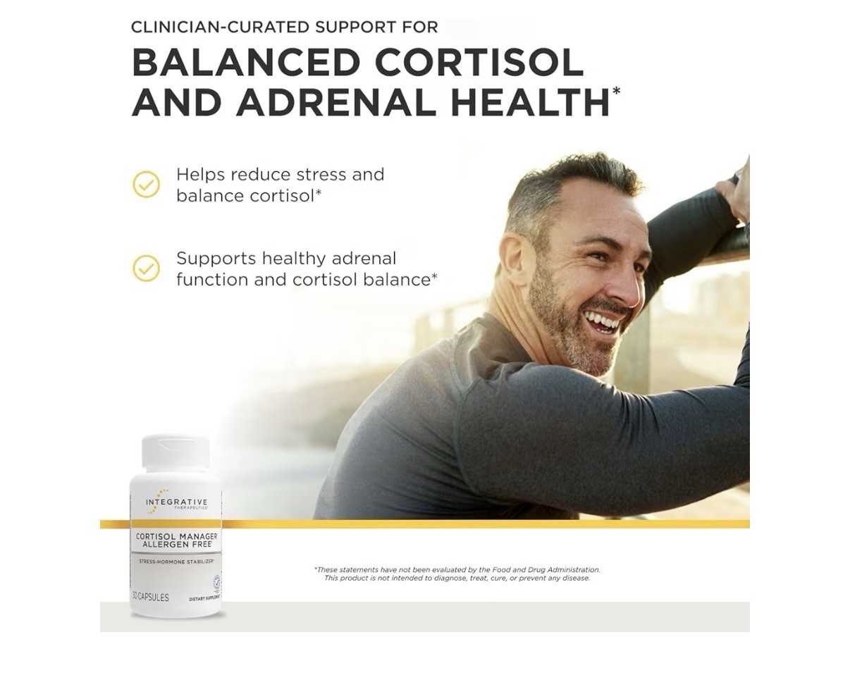 Integrative Therapeutics Cortisol Manager Allergen Free Adrenal Health 30capsule
