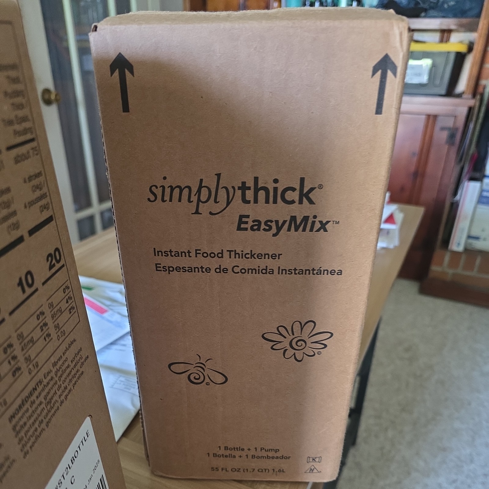 SimplyThick Easy Mix Food & Drink Thickener Unflavored 55oz/1.6 Liter Bottle
