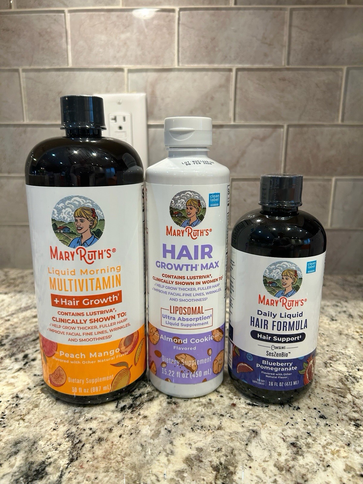 MaryRuth’s Liquid Multivitamin + Hair Growth 3 PACK