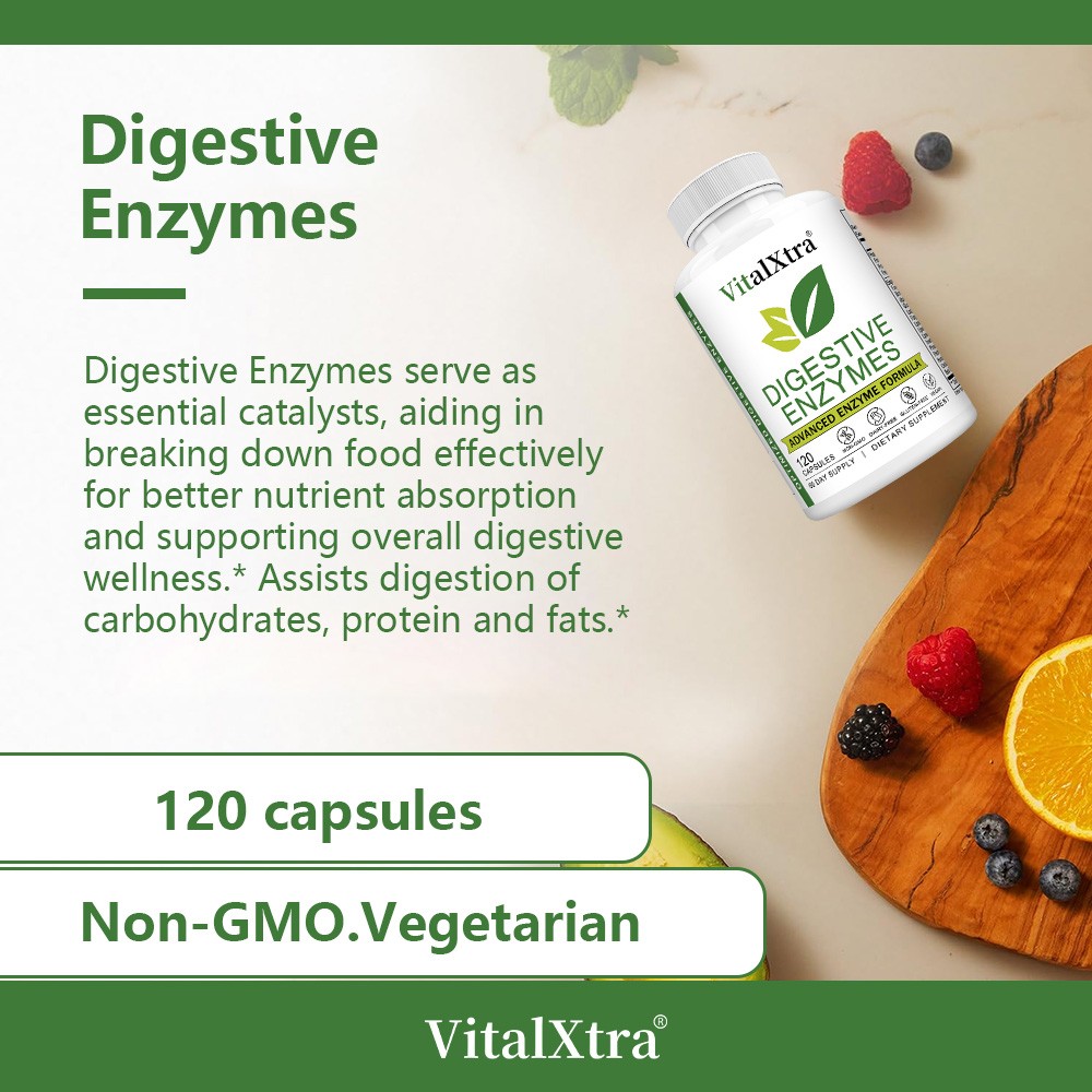 Advanced Digestive Enzyme Supplement-18 Enzymes to Reduce Bloating,Gas&Digestion