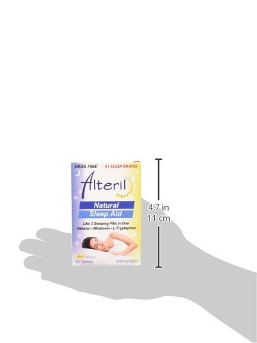 Alteril All Natural Sleep Aid L-Tryptophan Tablets Dietary Supplement 60 Count