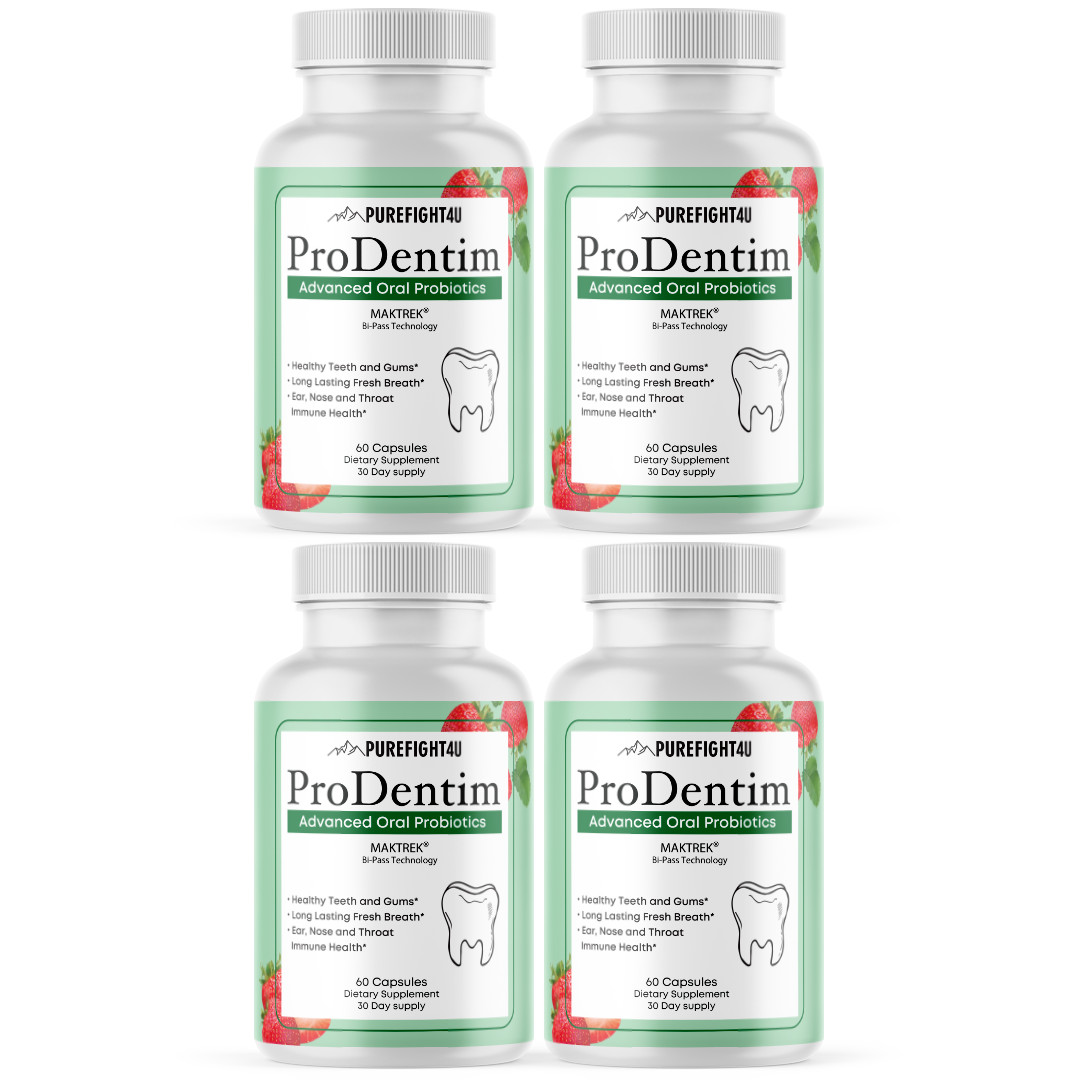 ProDentim Advanced Oral Probiotic Healthy Teeth Supplement Capsules – 4 Bottles