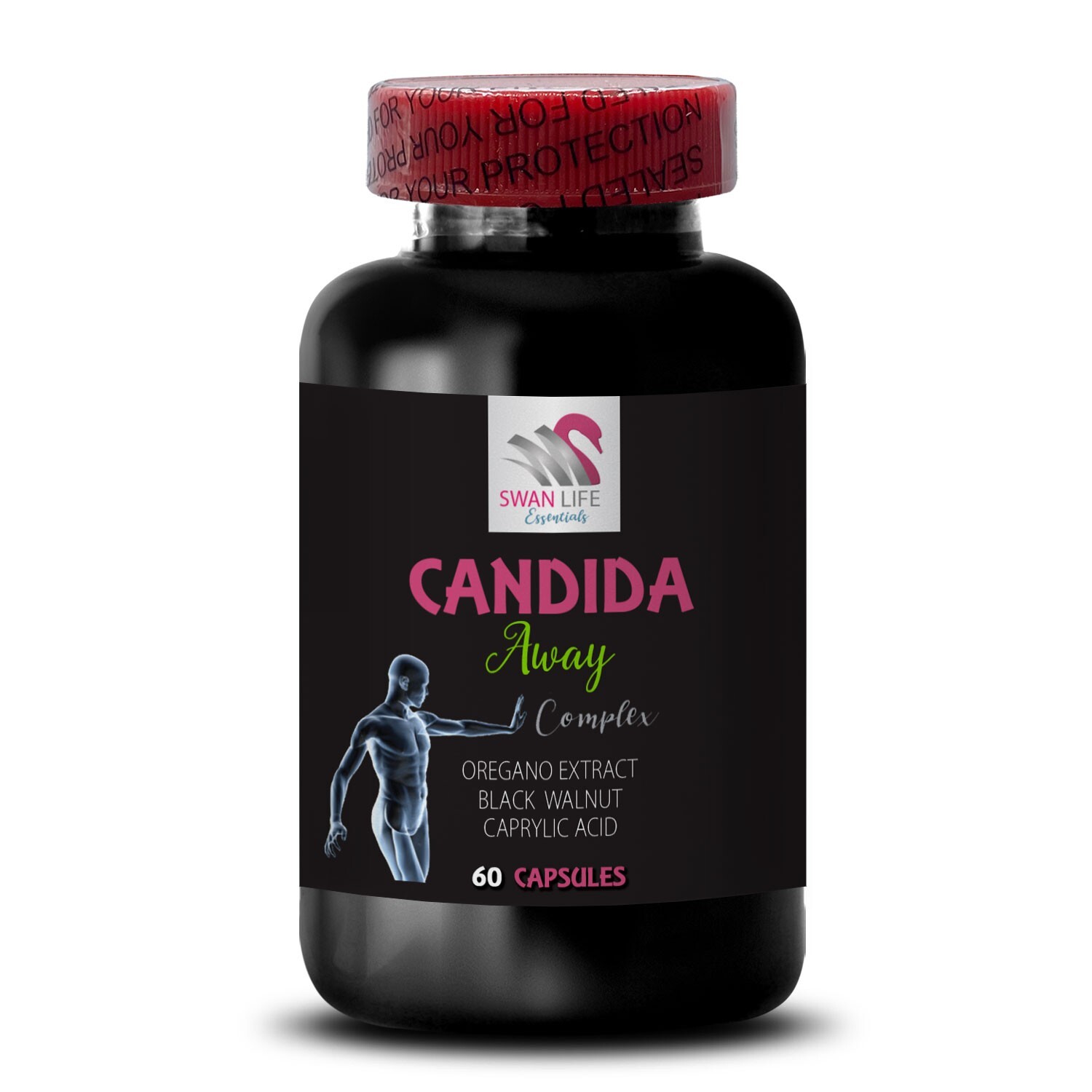 CANDIDA CLEANSE – wormwood – caprylic acid – protease – anise seed – 1B 60 Caps