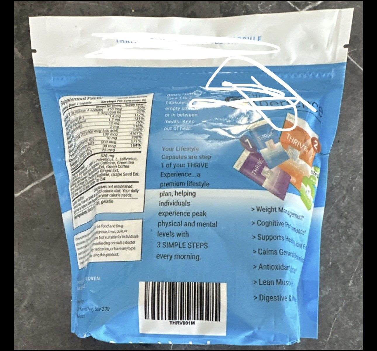 Supplement Capsules for Men 30 Packets Vitamin Blend
