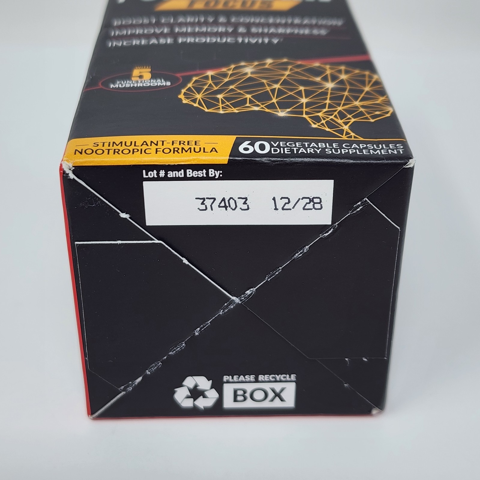 Force Factor Forebrain Focus Dietary Supplement, 60 Capsules Exp 12/2028
