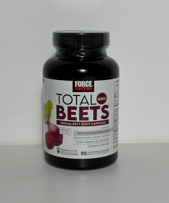 FORCE FACTOR Total Beets Blood Pressure Support Beet Root Capsules, 1800mg Organ