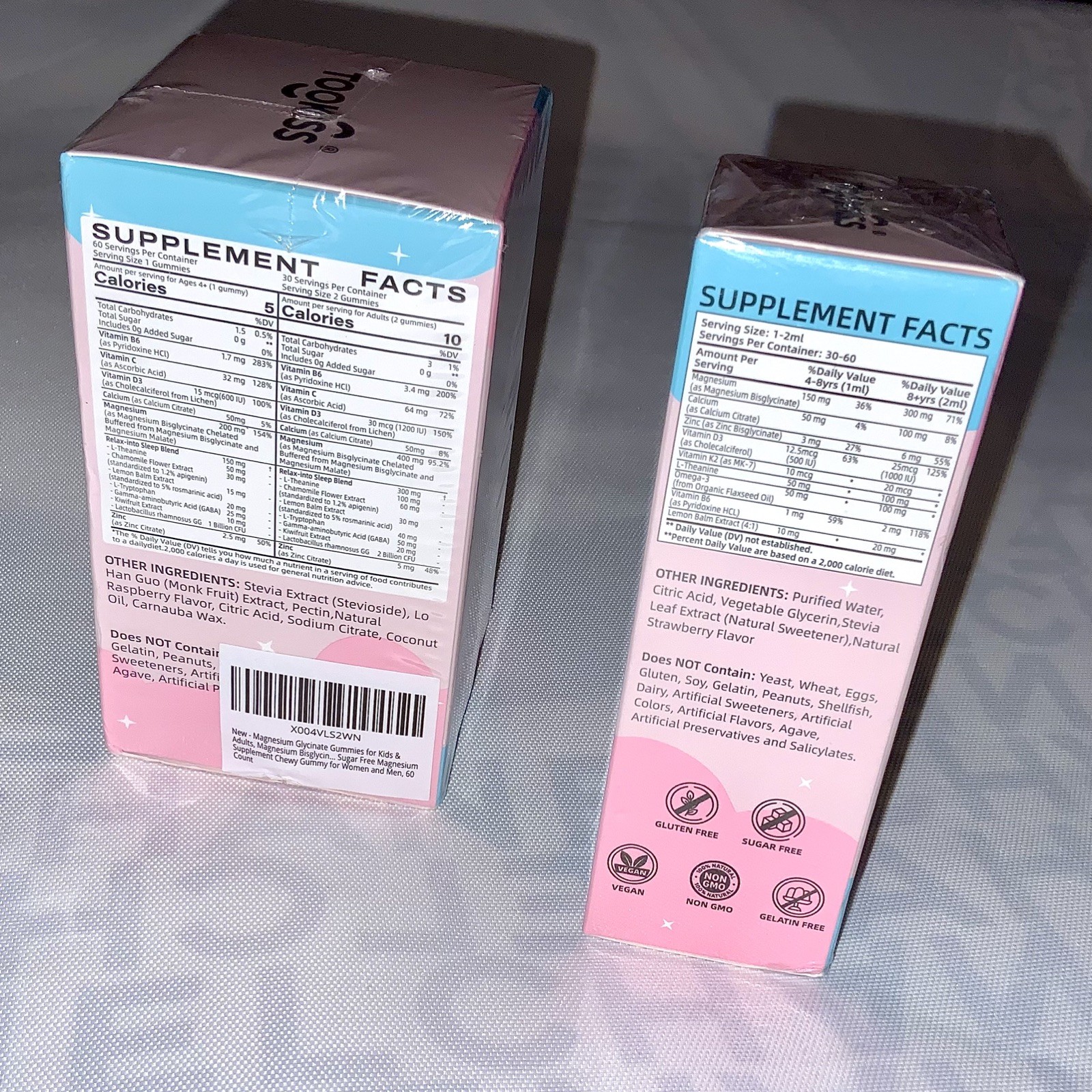 ( 2 PACK ) Tookiss Magnesium Complex DROPS & GUMMIES Sleep Kids Vegan Non-GMO