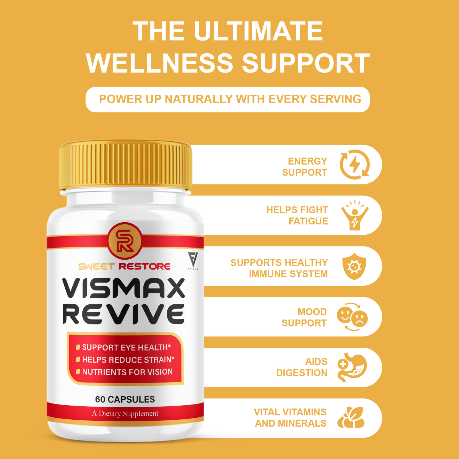 (3 Pack) VisMax Revive Premium Vision & Eye Support Supplement (180 Capsules)
