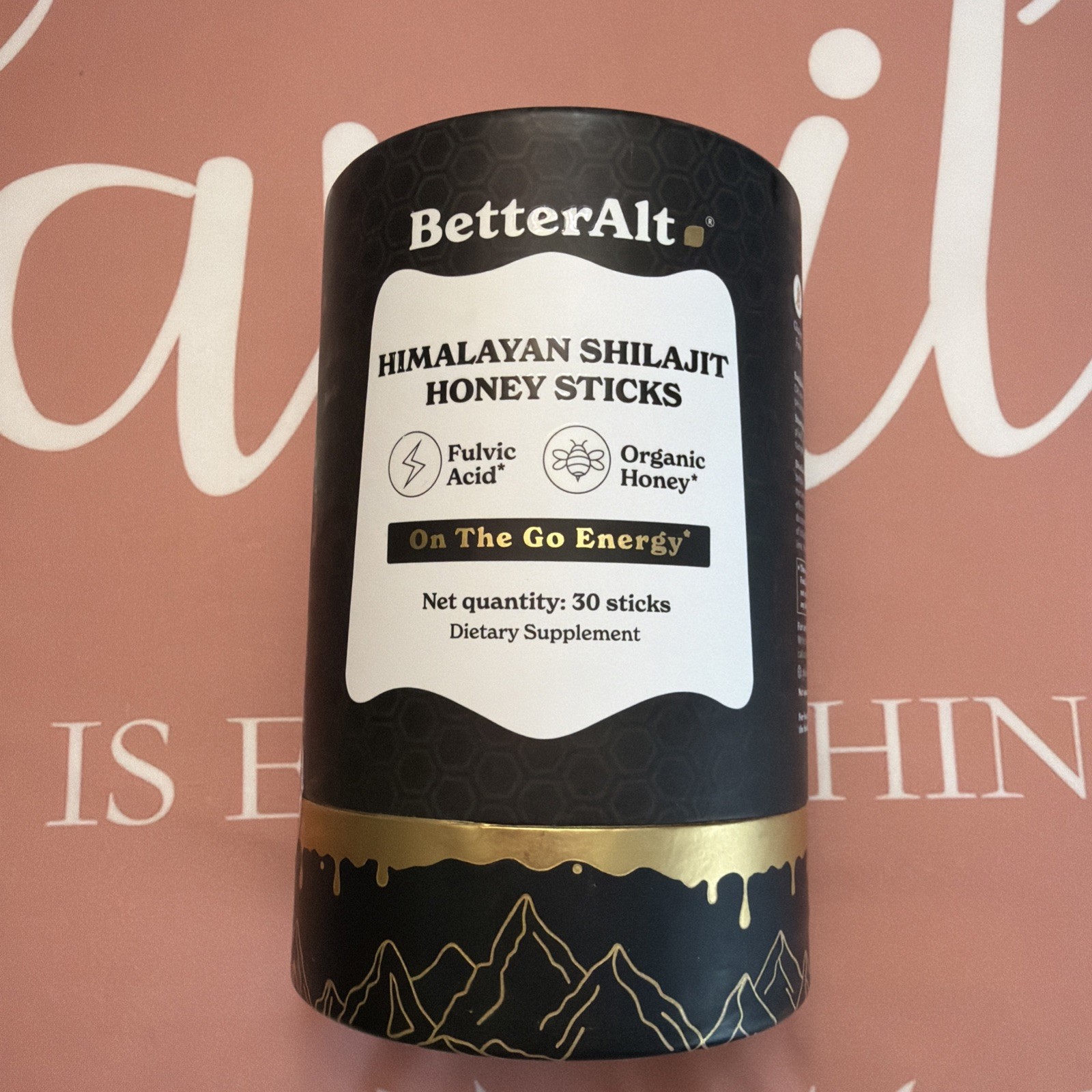 BetterAlt Himalayan Shilajit Honey Sticks 30 Sticks Natural Supplement