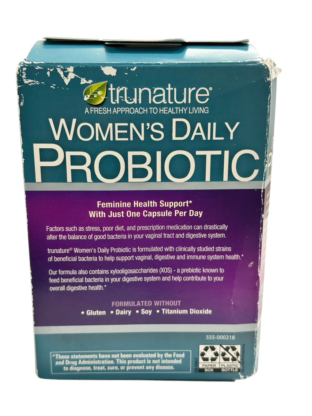 Trunature Women’s Daily Probiotic 25 Billion Cells 90 Caps EXP 10/2027