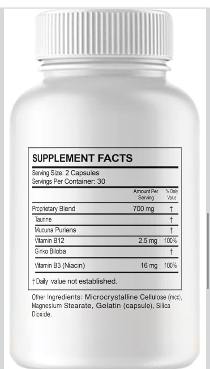 (1 Pack) ProNerve 60Capsules Advanced Nerve Formula Nerve Pro, Memory Pills 1/27
