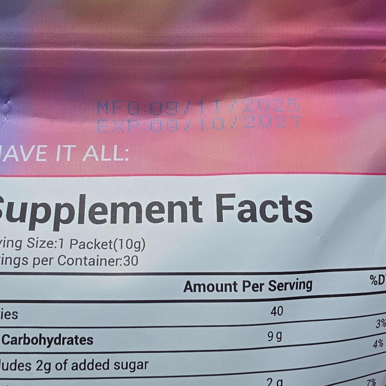 Design Haven Collagen Peptides Yerba Mate Beauty Energy Powder 30x10g