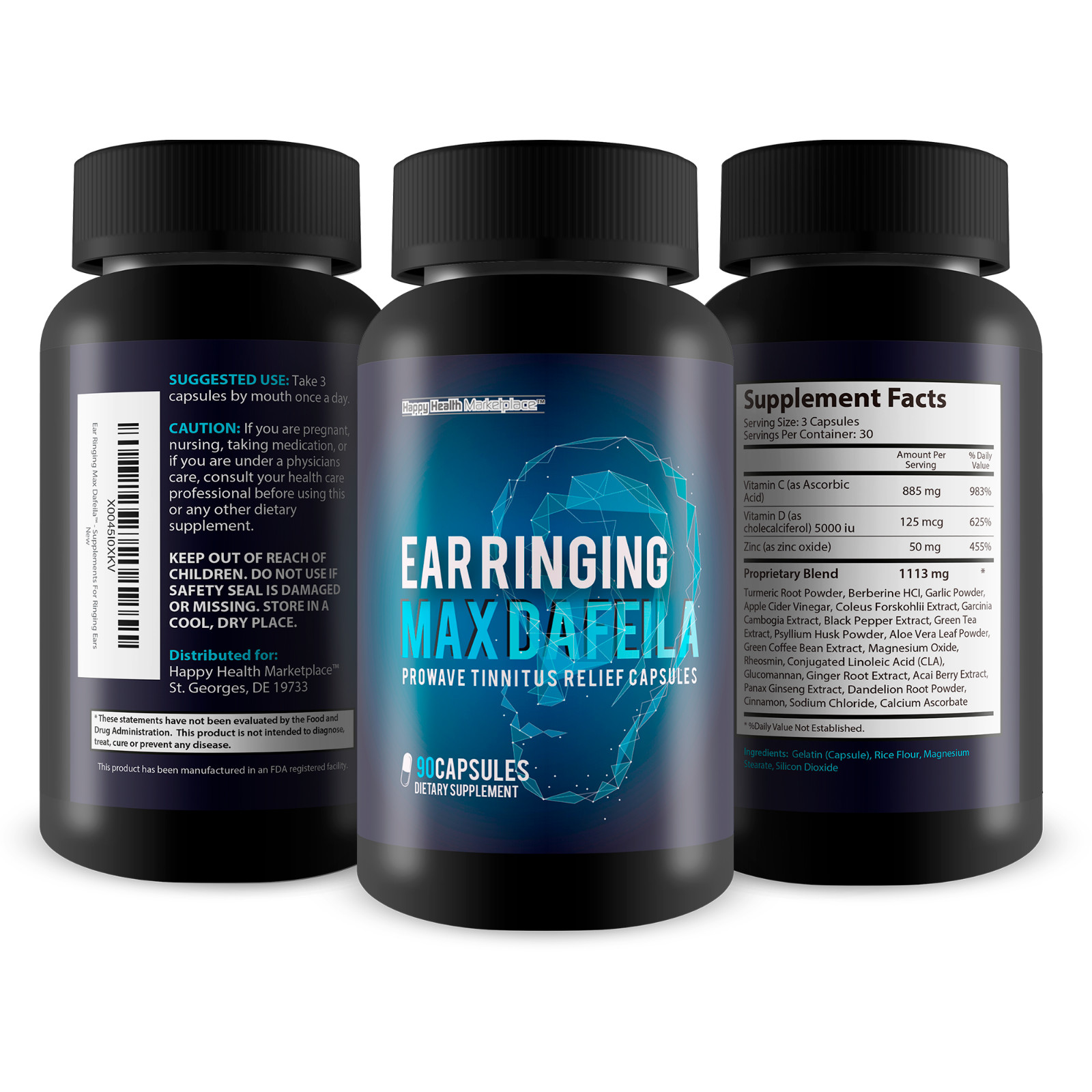 Ear Ringing Max Dafeila Prowave Tinnitus Relief Capsules – Our Best Ear Remedy