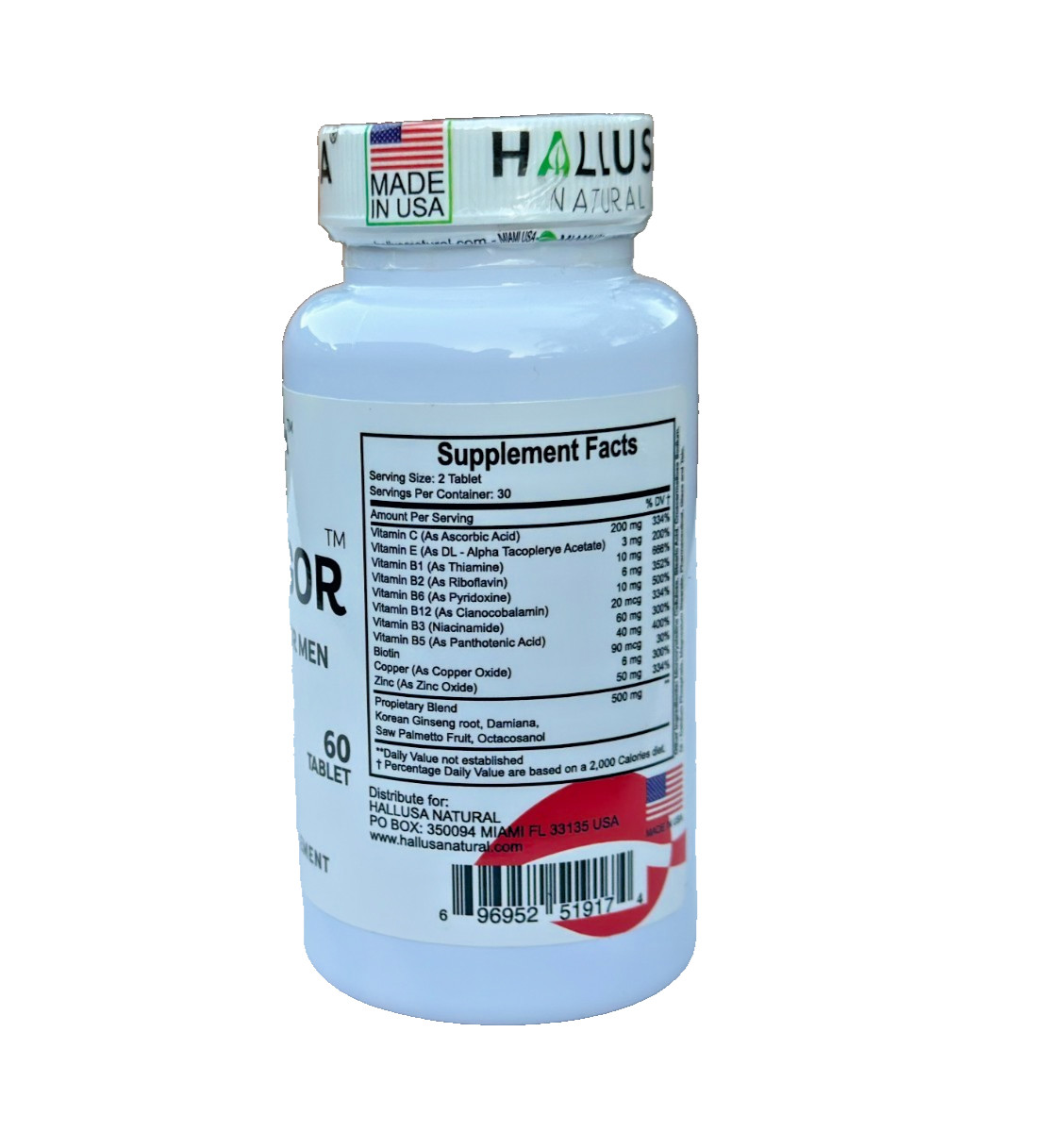 HALLPROST ULTRA Prostate Health Supplement for Men – Inflamed prostate – 60 Caps