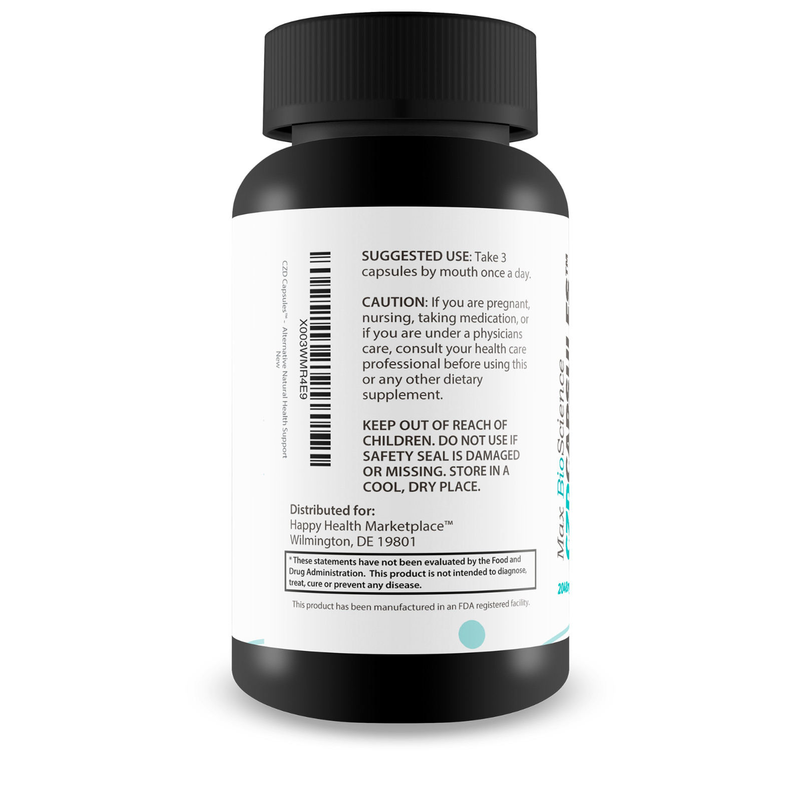 Max Bio Science CDZ Vitamins – Alternative Natural Overall Health CDZ Supplement