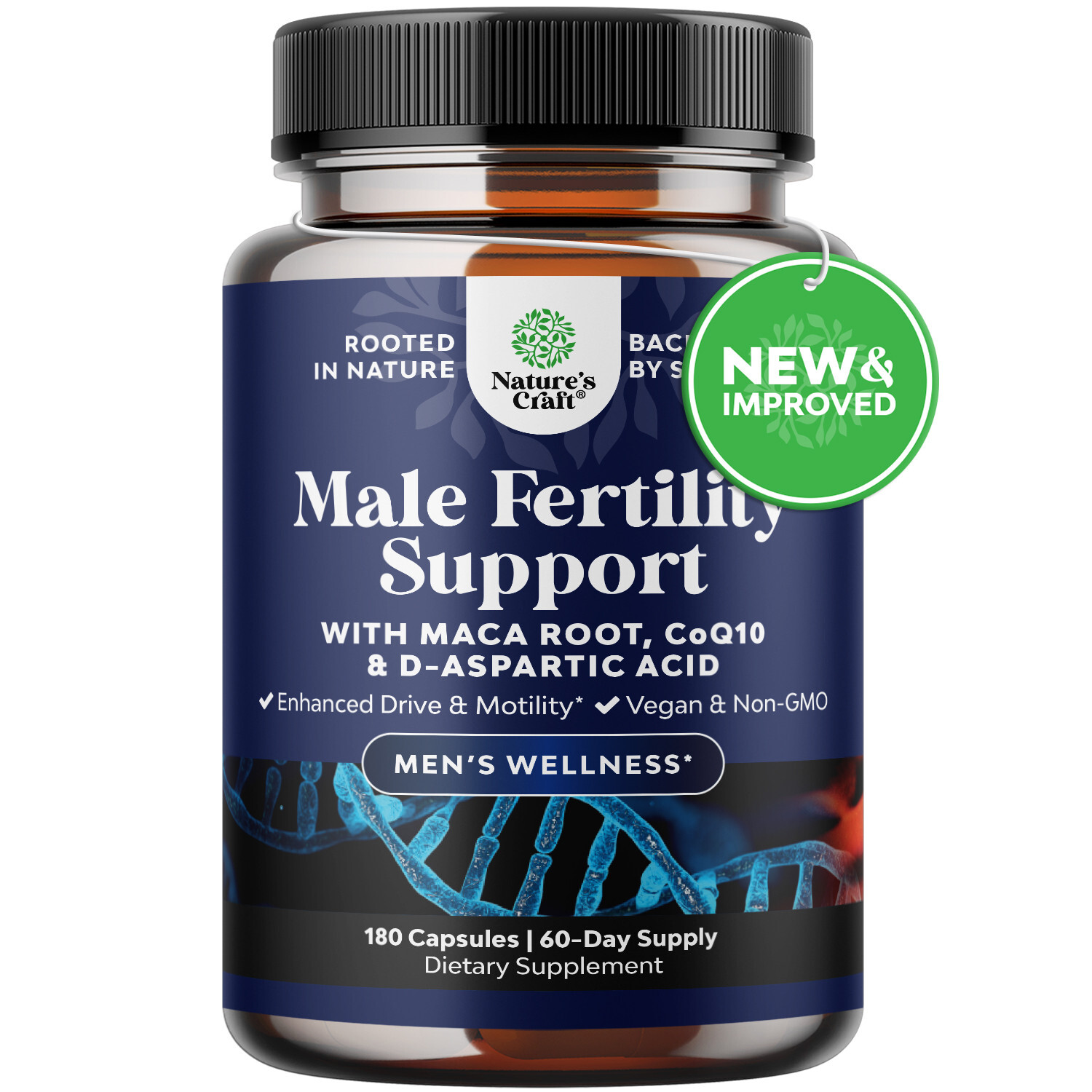 Pre Conception Male Fertility Supplement – Semen Volume Booster with CoQ10 180ct