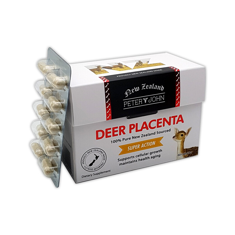 PETER AND JOHN NEW ZEALAND Deer Placenta 60capsules