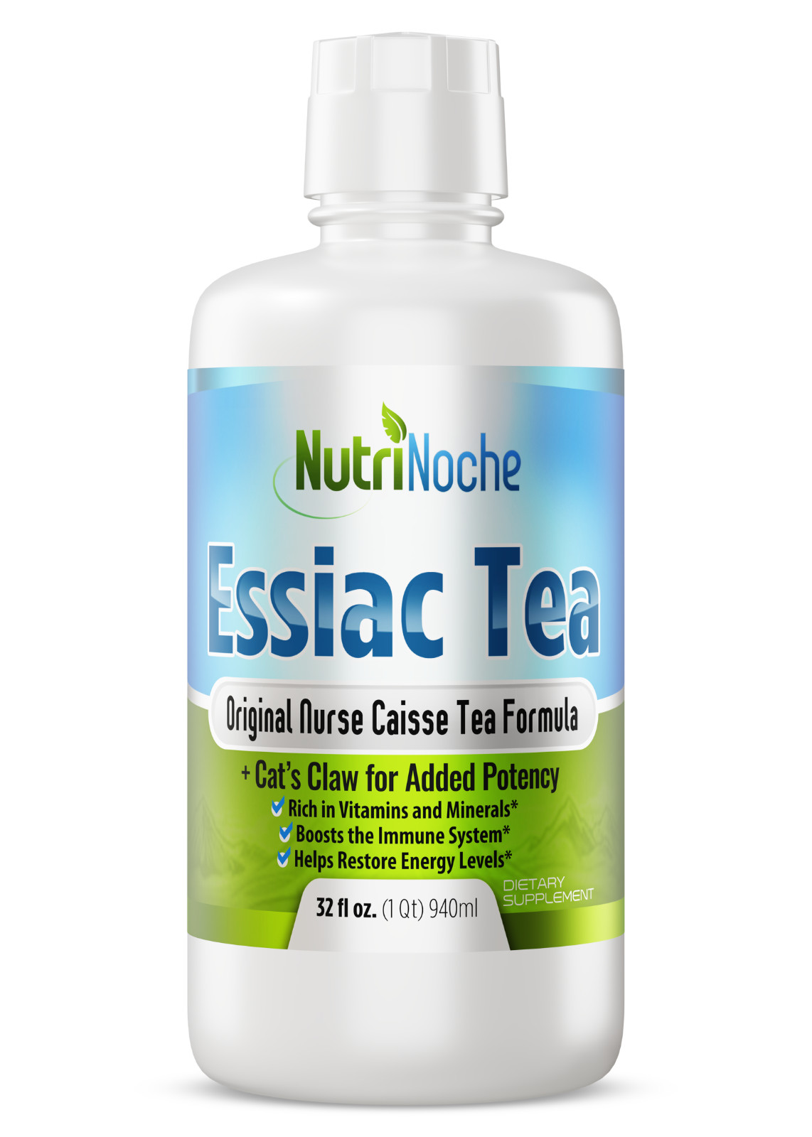 Nutrinoche Essiac Tea | Freshly Brewed Organic and WildCrafted Herbs | 32 Oz