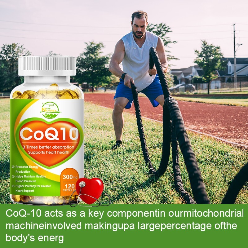300mg Coenzyme Q-10 Antioxidant,Heart Health Support,Increase Energy&Stamina
