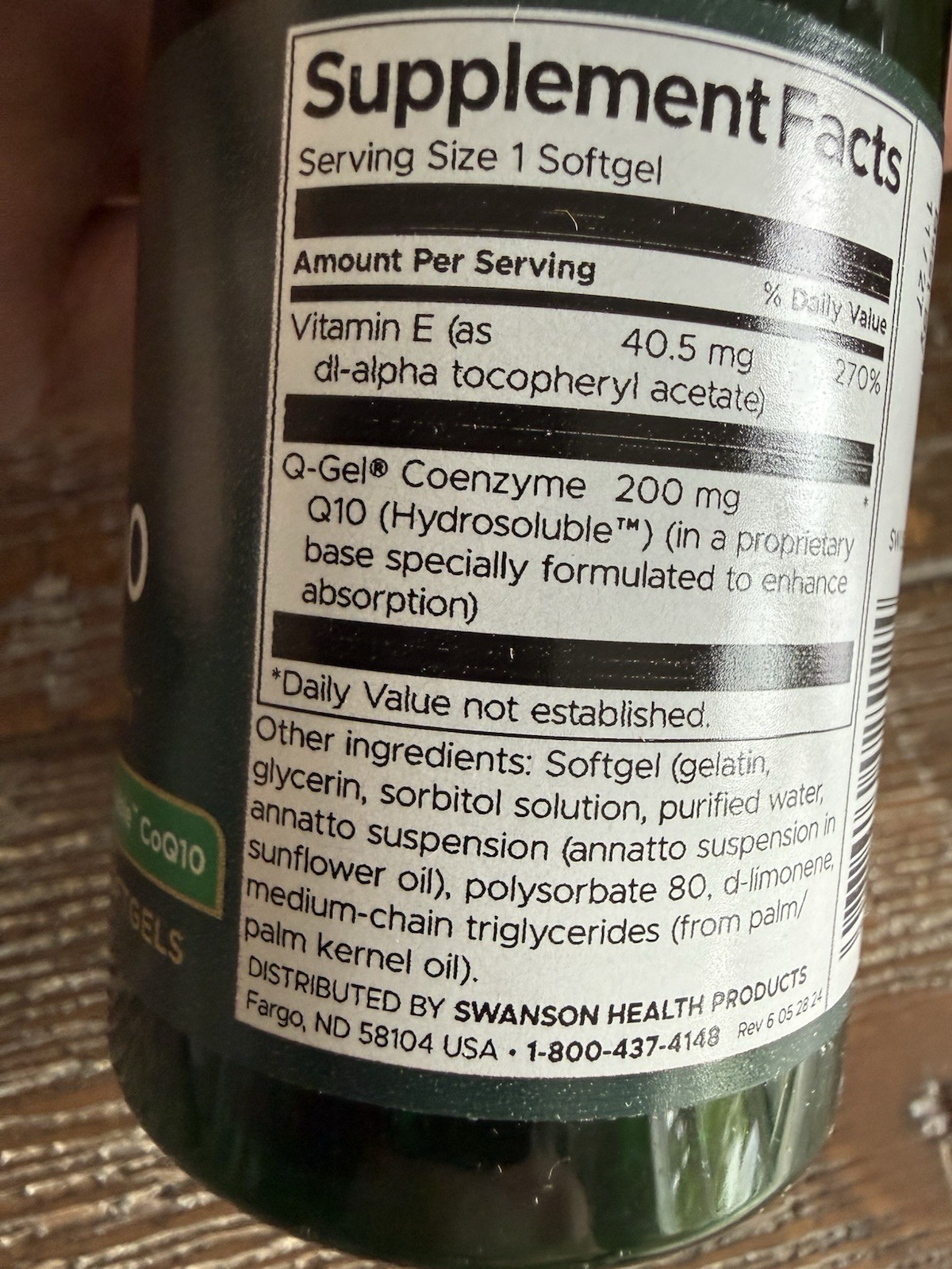 Swanson Q-Gel Mega 200 mg Cardiovascular Health – Core Wellness – 30 Softgels