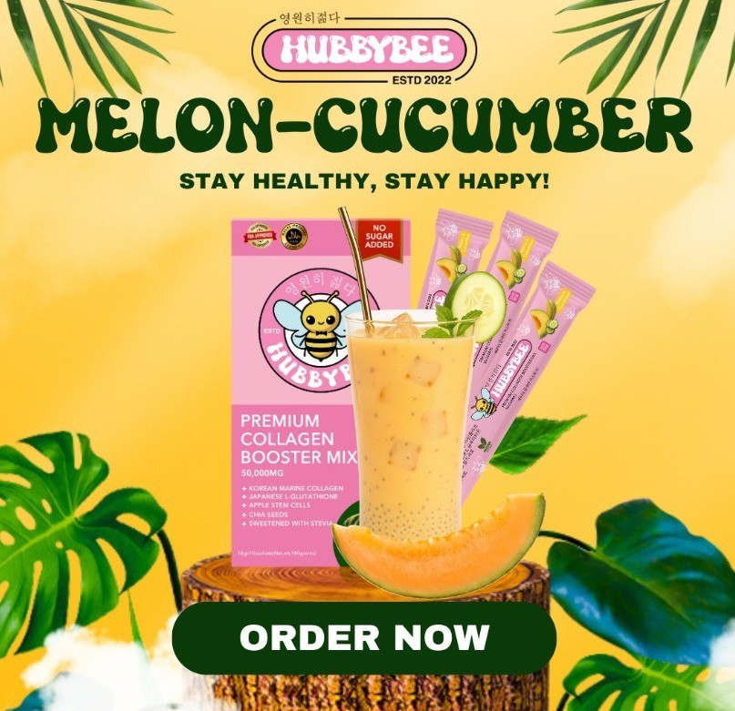 HUBBYBEE Premium COLLAGEN POWDER DRINK MELON & CUCUMBER (New Flavor)
