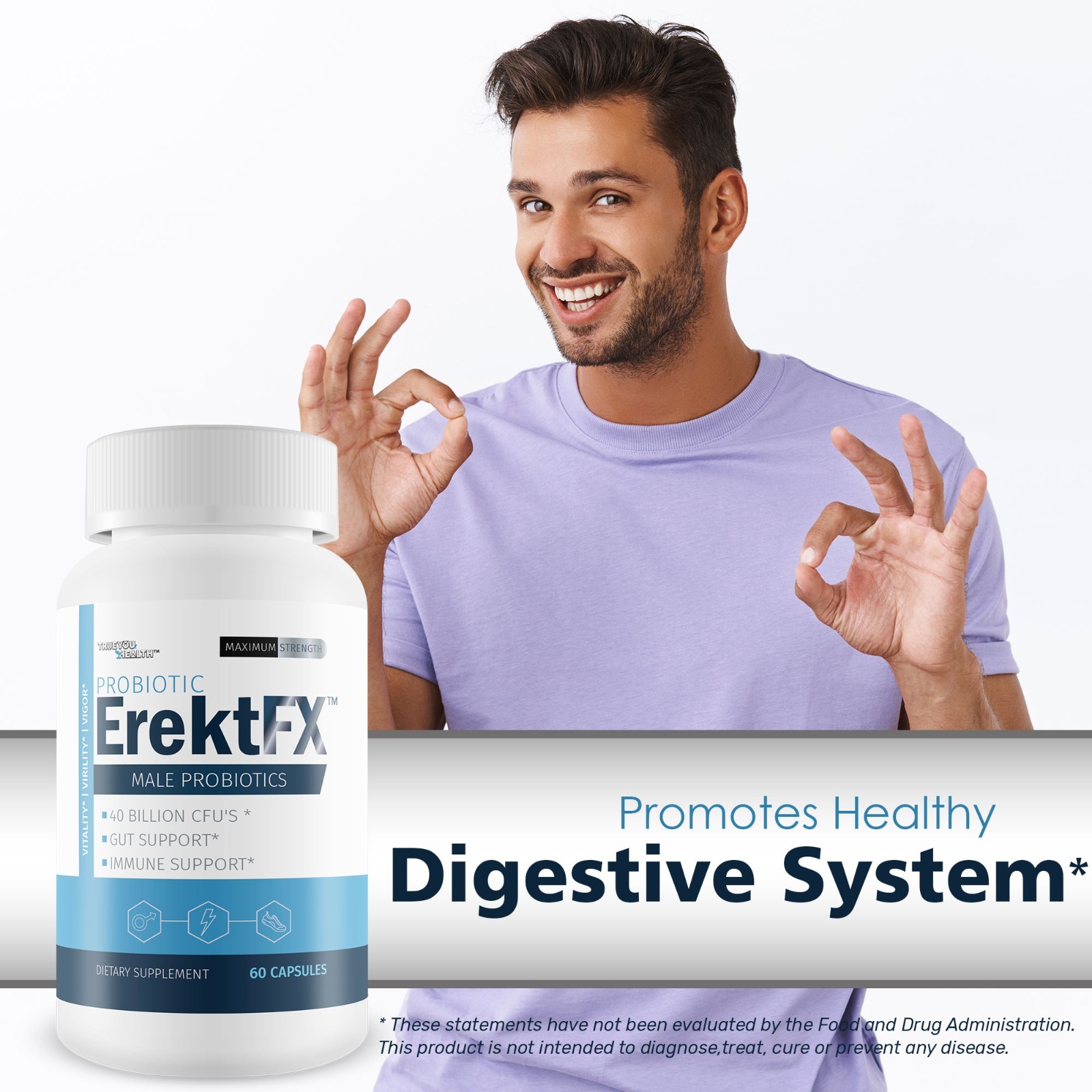 Probiotic ErektFx – Male Probiotics – Lift Your Gut Health to Support You