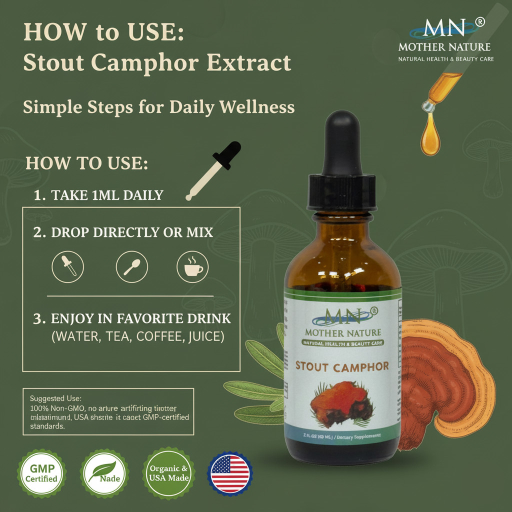 Mother Nature Stout Camphor Liver Health Dietary Supplements – 60 ML