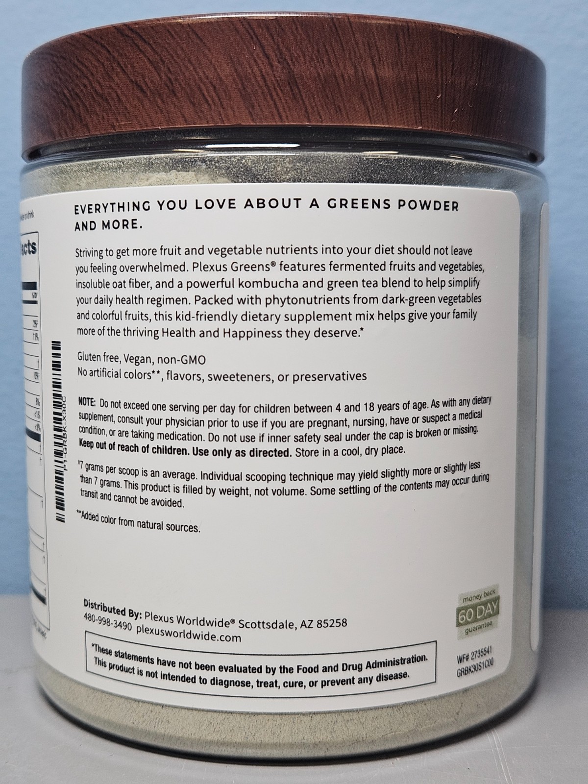 Plexus Greens Garden Berry Nutrition Series 7.8 oz – New & Sealed Exp 8/2027