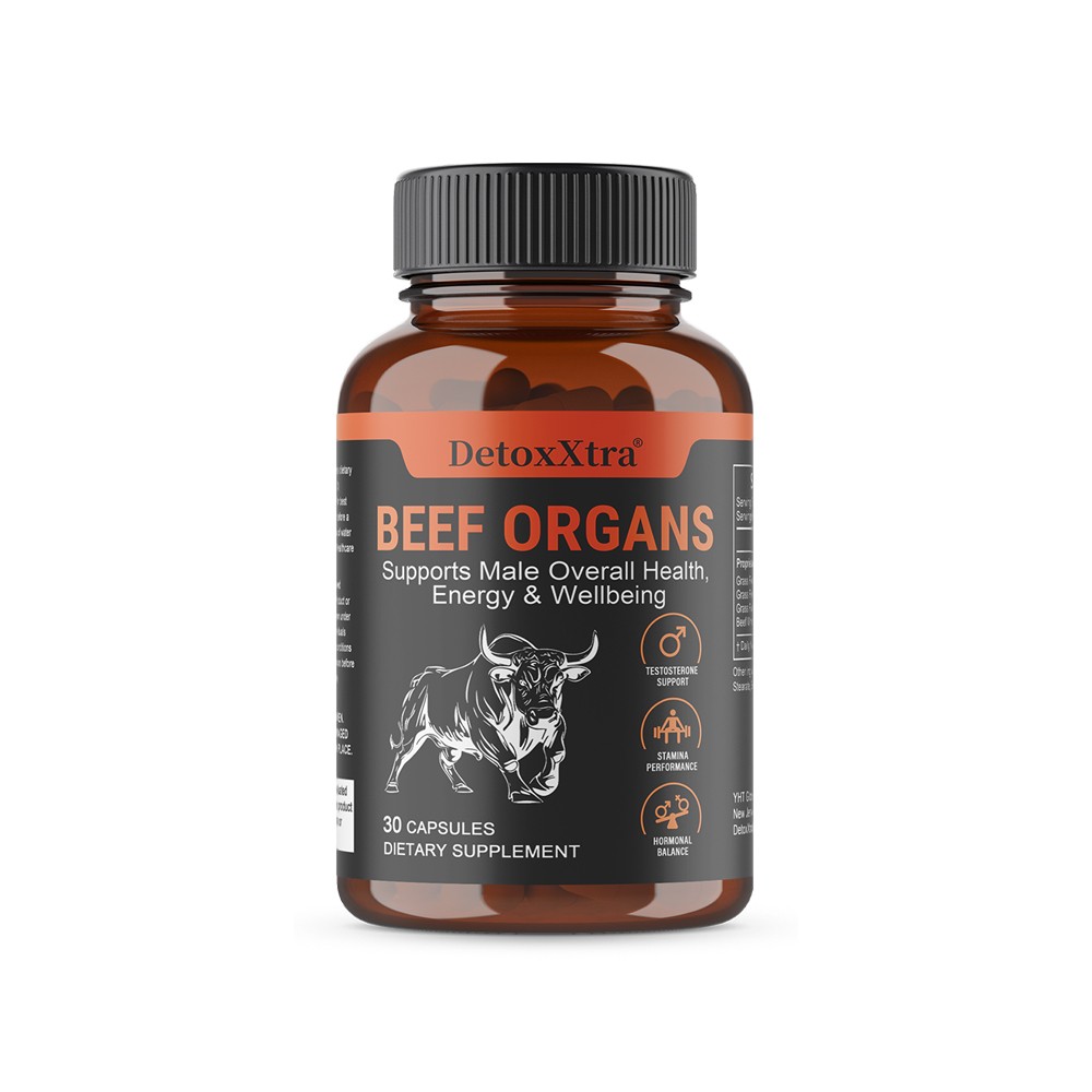 4-in-1 Grass Fed Beef 30~120 Capsules | Supports, Prostate Health,Energy for Men