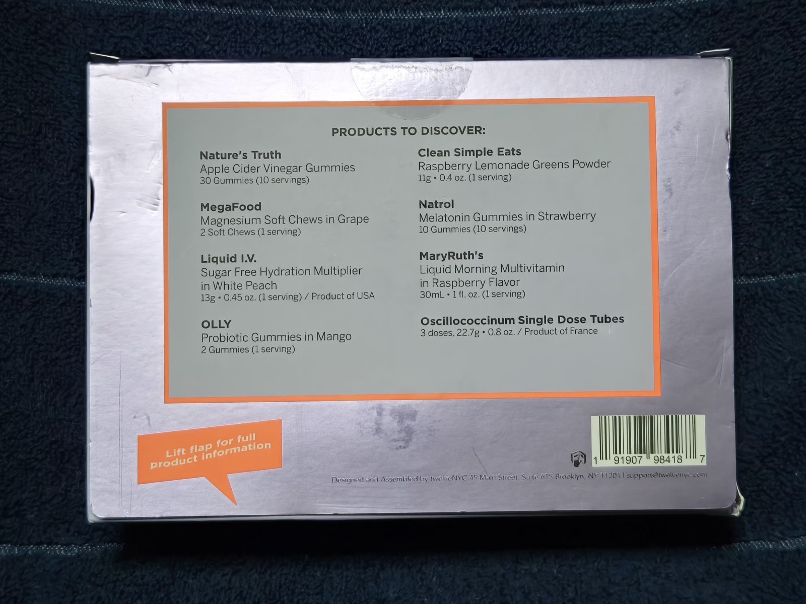 Wellness Best of Box Discovery Set Olly MegaFood MaryRuth’s Liquid IV Natrol