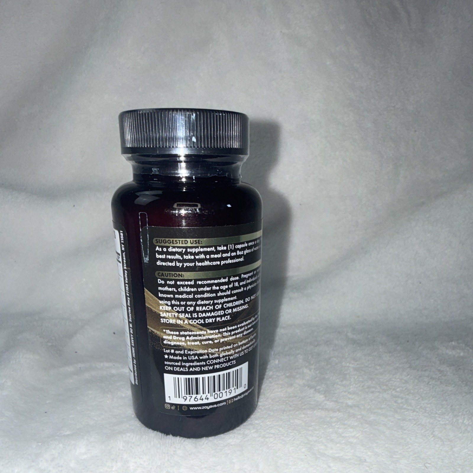 Zoyava Extra Strength Shilajit Ashwagandha Rhodiola Panax Ginseng 60 Caps