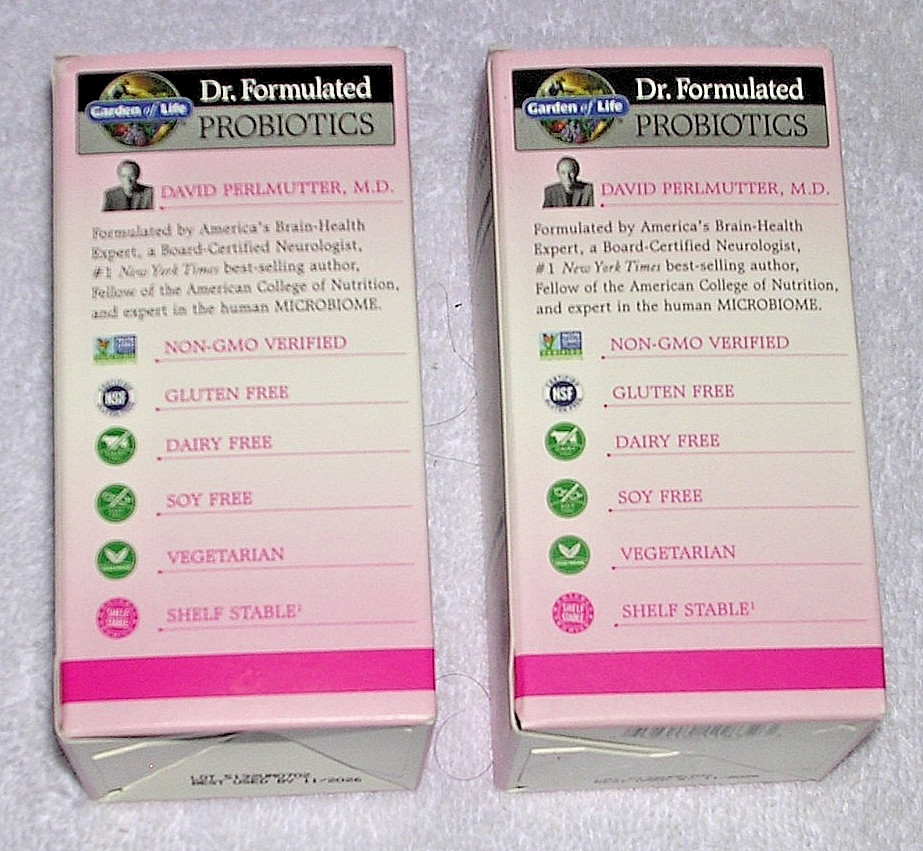 Set f 2 Once Daily Women’s Probiotic 50 Billion 60 Capsules 16 Strains 11/26 Lot