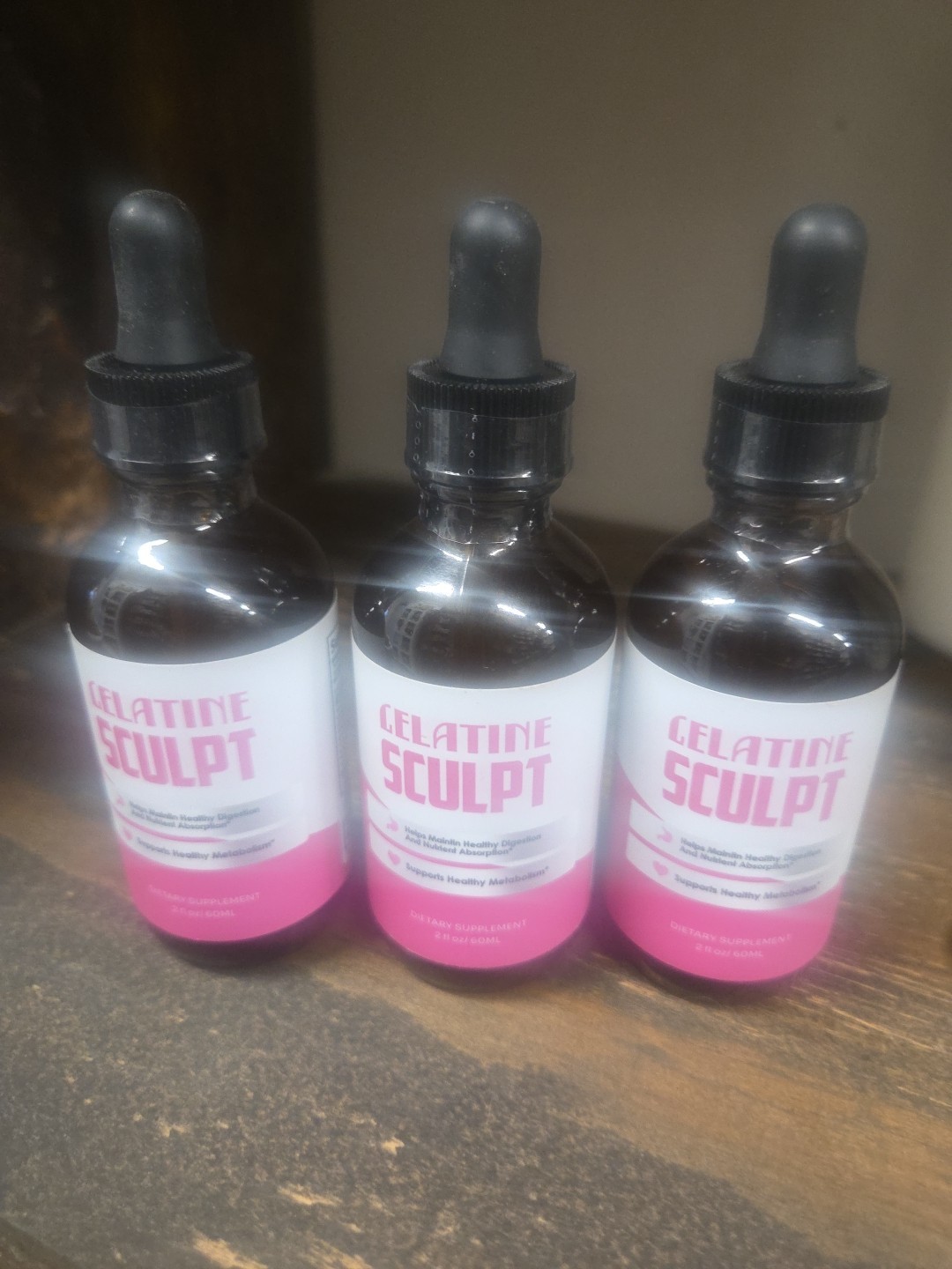 3 Pack – Gelatine Sculpt Drop Metabolism Support & Healthy Weight Loss (2 FL OZ)
