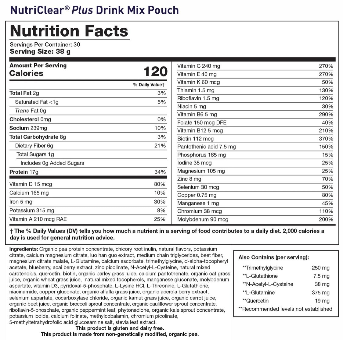 Biotics Research NutriClear Plus 15-Day Metabolic Cleanse Kit (Pouches & Packs)